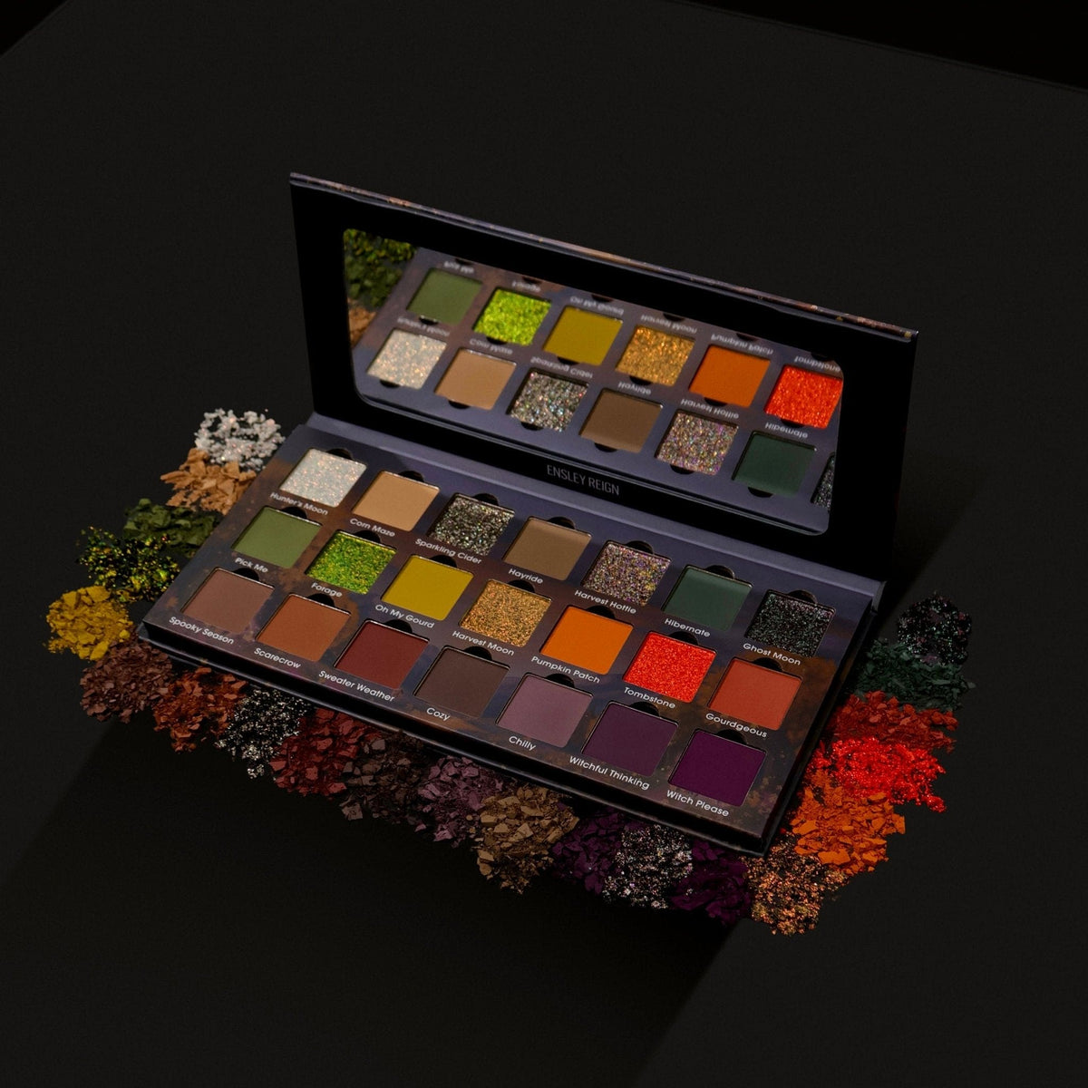 Harvest Moon 21-Pan Fall Pressed Pigment & Eyeshadow Palette - Ensley Reign Cosmetics