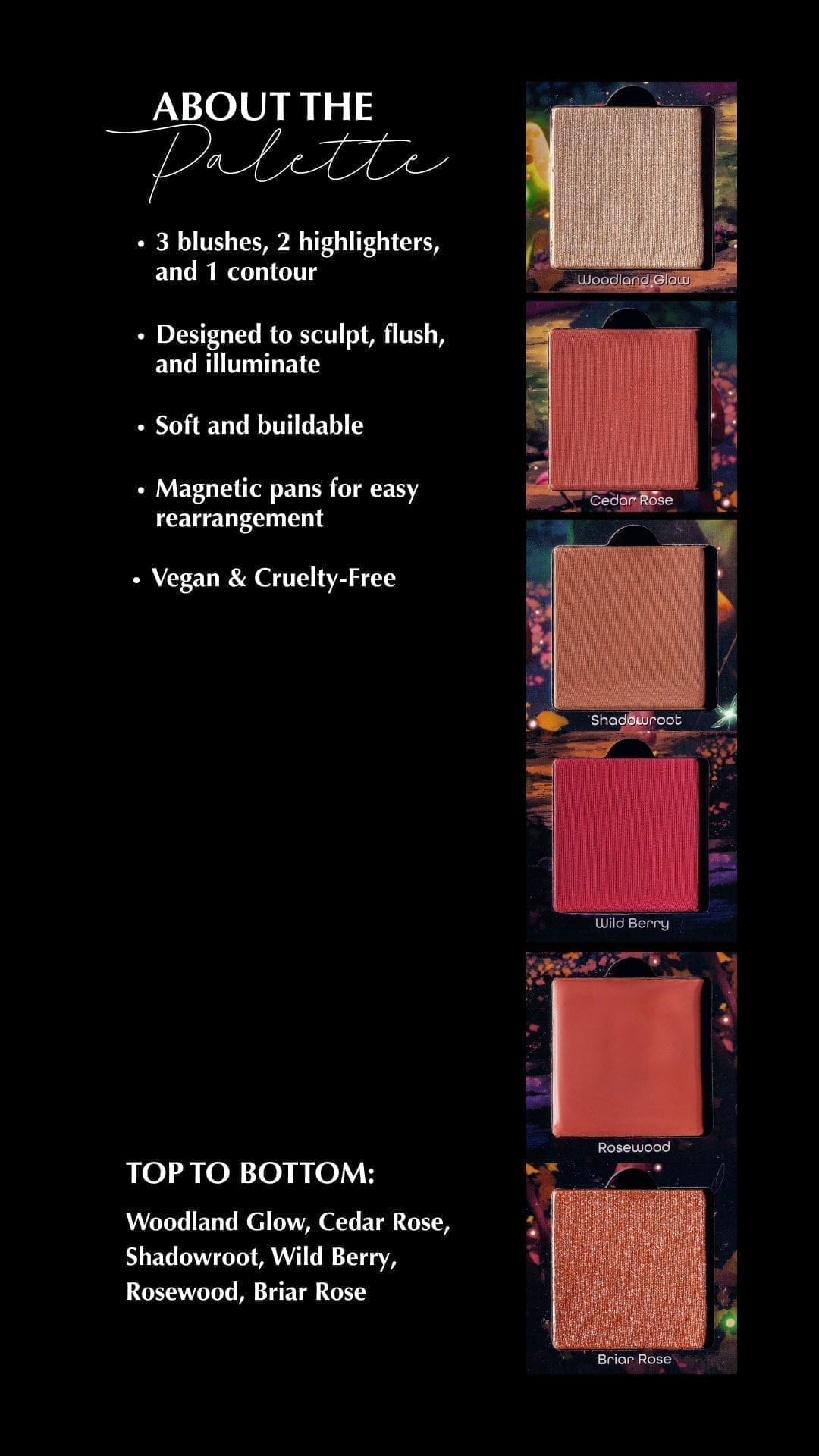 Whispering Woods 18 Pan Palette + Blush Palette Bundle - Ensley Reign Cosmetics