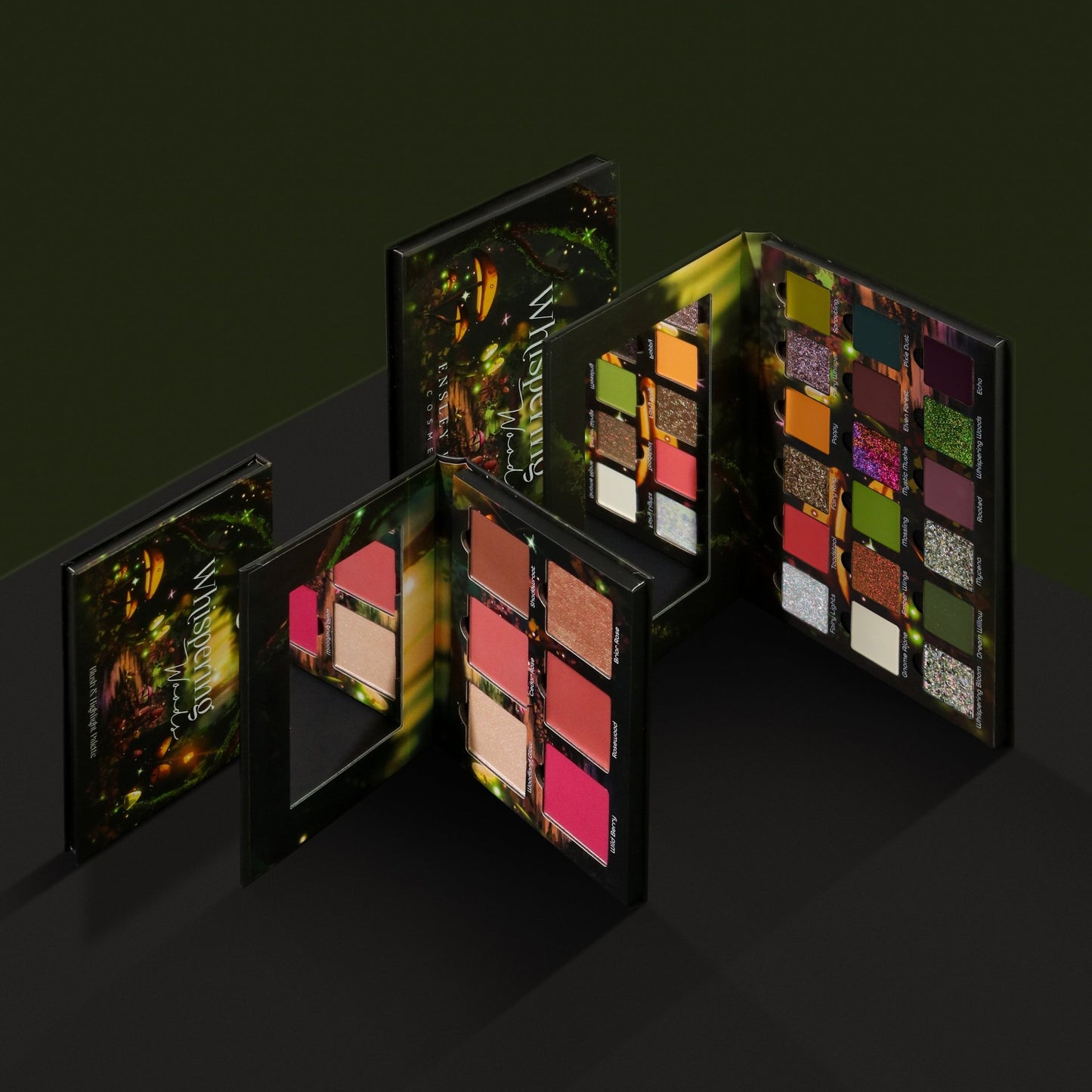 Whispering Woods 18 Pan Palette + Blush Palette Bundle - Ensley Reign Cosmetics