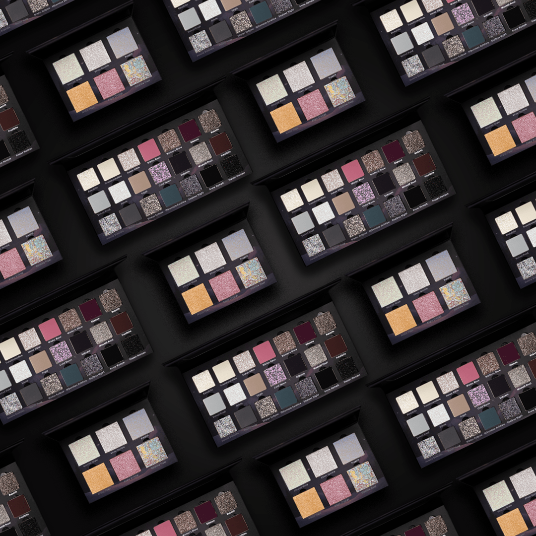 Cold Moon v2: Makeup and Eyeshadow Palette Plus Highlighter Palette Bundle - Ensley Reign Cosmetics