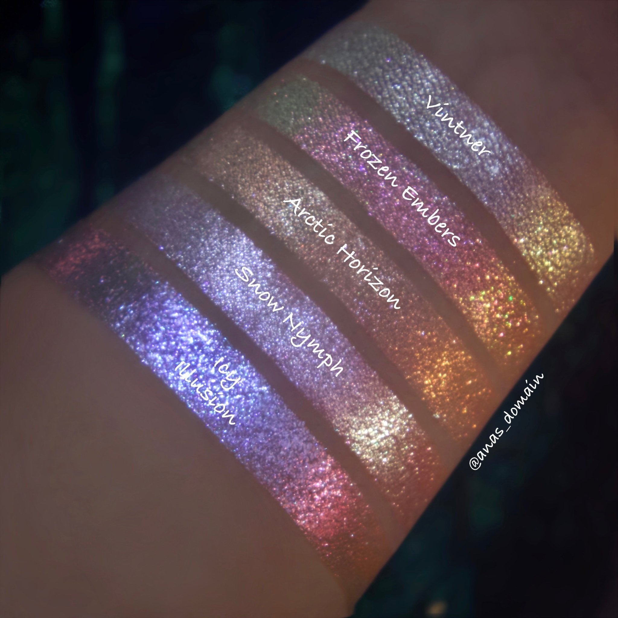 Cold Moon Volume II Full Collection Bundle with FREE 5 - Pan Magnetic Palette - Ensley Reign Cosmetics