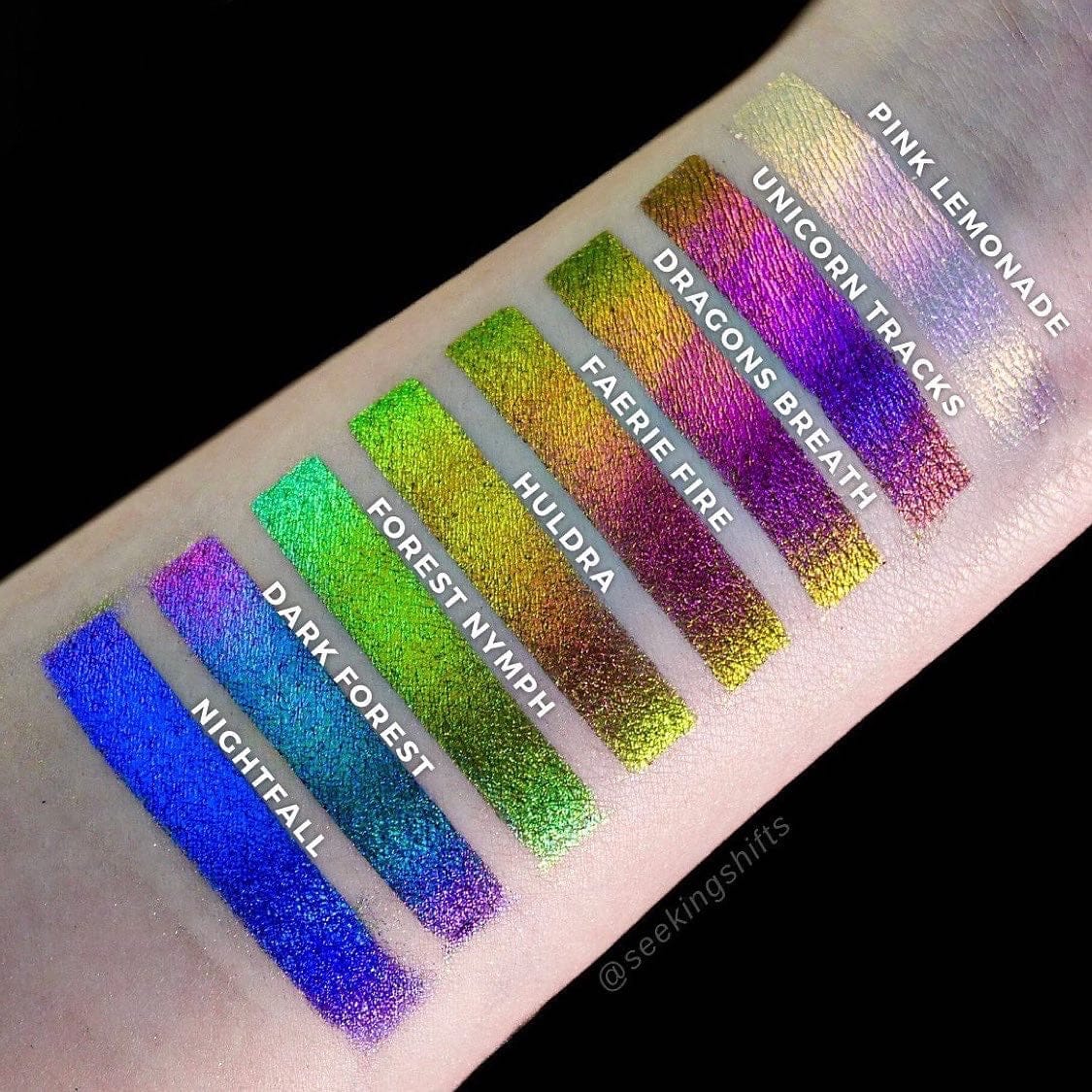 Enchanted Forest Multichrome Full Moon Pressed Eyeshadow Collection - Ensley Reign Cosmetics