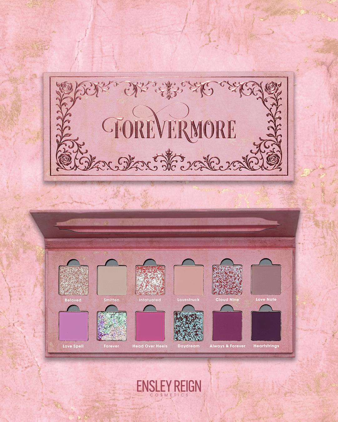 Forevermore 12 - Pan Pressed Pigment and Eyeshadow Palette - Ensley Reign Cosmetics